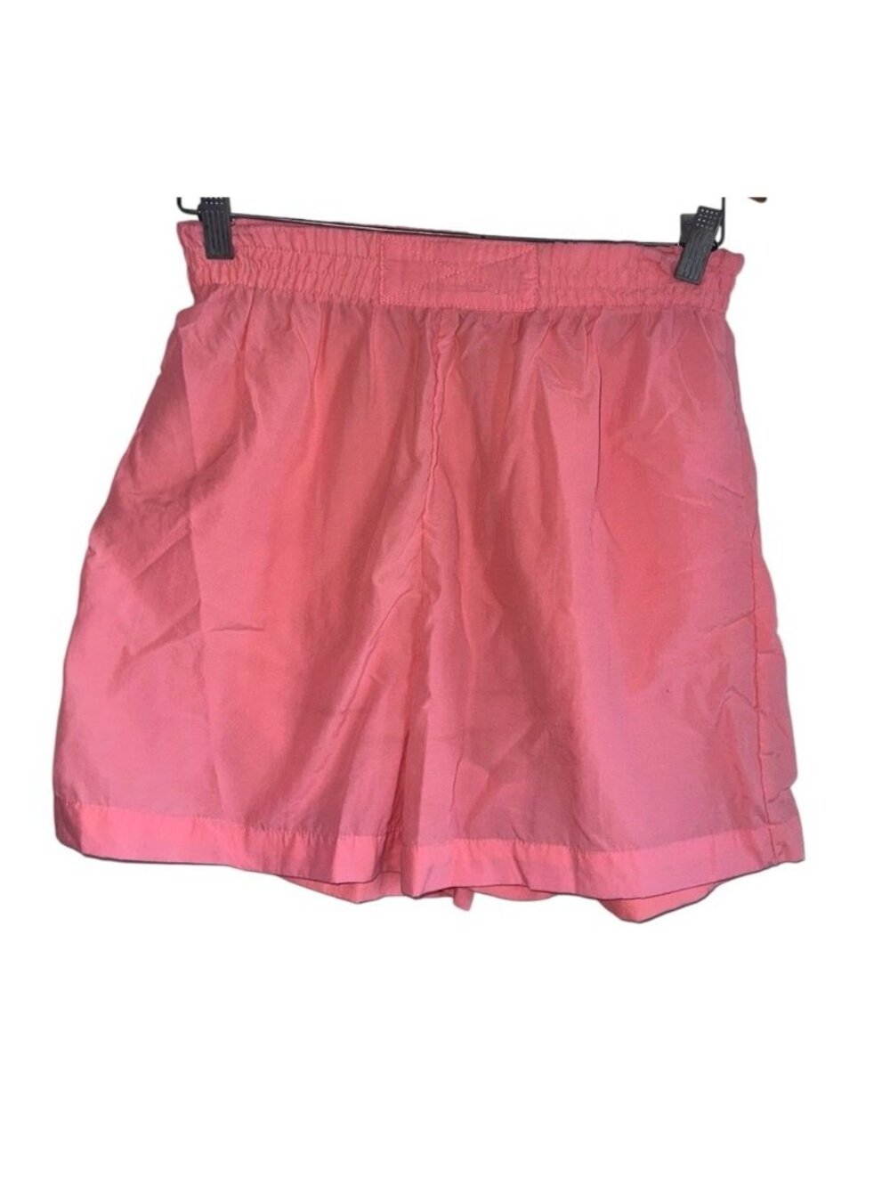 VTG Energie Bi Currants Womens Nylon Shorts Sz M Bright Pink 90s 80s Sports